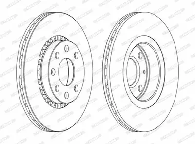 FERODO DDF328C On Fren Dıskı Havalı Astra F 1,8ı Corsa B 1,6 Gsı 16v 1,6ı Vectra A 1,7d 1,7 Td 1,8 1,8ı 90511128, 93182285