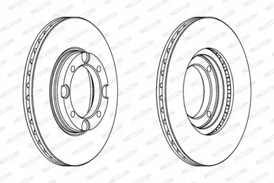 FERODO DDF389 On Fren Dısk Aynası Havalı Excel Accent 1,3 1,5 94 00 242 Mm 5171224100
