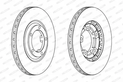 FERODO DDF461 On Fren Dıskı (Aynası) Havalı L300 Mınıbus 1990-2008 (258x5) MB407030