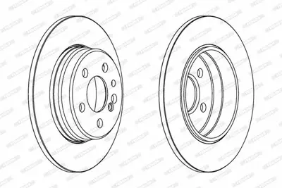 FERODO DDF560 Fren Dıskı Arka S-Class W140 91>98 A1404230612