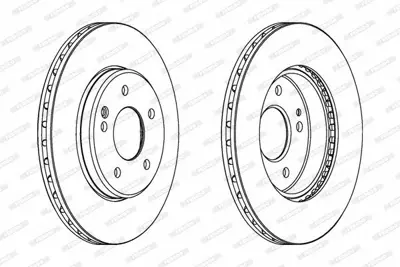 FERODO DDF588C Fren Dıskı On C-Class W202 93>00 S202 96>01 2024210912
