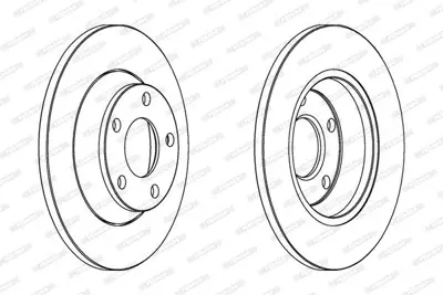 FERODO DDF759 On Fren Aynası Audı A4 1,6 1,9tdı (95 - 11,00) A4 Avant 1,6 1,8 20v 1,9tdı (95 - 9,01) (280x13x5dl) 8D0615301A