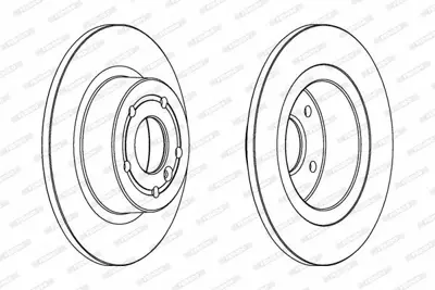 FERODO DDF874C Fren Dıskı Arka Dıscovery 2 98-04 Range Rover 94-01 SDB000470