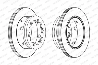 FERODO FCR191A Fren Dıskı Arka A9044230312