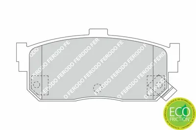 FERODO FDB1104 Fren Balatası D40607E690