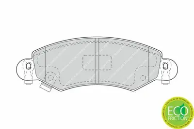 FERODO FDB1423 On Fren Balatası Agıla 1.0 1.2 1.3 Cdtı 00> Suzukı Wagon R+1.3 4wd 00> 1605976