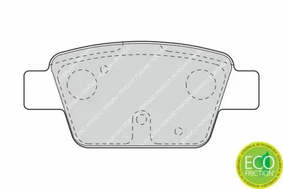 FERODO FDB1469 Arka Fren Balatası Stılo Tum Model 10 - 01>bravo Lınea 1,4 1,4t Jet 1,9d Mjet 04 - 07> 440602154R