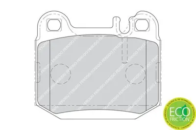 FERODO FDB1512 Fren Balatası Arka Ml-Class W163 98>05 1634200720