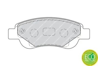 FERODO FDB1790 On Fren Balatası C1 1,0,1,4 Hdı (06 - 05 ) P,107 1,0,1,4hdı (06 - 05 ) Toyota Aygo 1,0 1,4hdı 044650H020