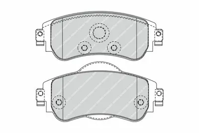 FERODO FDB4336 On Fren Balatası C4 Iı Ds4 1,4 Vtı,1,6 Hdı (11 - 2009 ) 1,6 E Hdı (04 - 2011 ) 4254A9