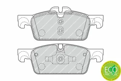 FERODO FDB4405 Fren Balatası Ön 1617284780, 4254A6