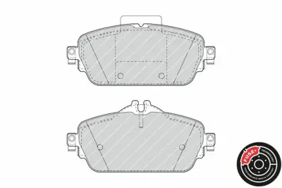 FERODO FDB4870 Fren Balatası Ön A0004208903, A0004209703, A0004208700, A0004209104, A0084203620, A0084203720, A0004203002, 4208700, 4203002, 84203620