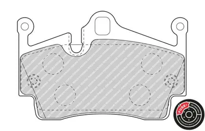 FERODO FDB4965 Arka Fren Balatası Boxster 987 2.7 - 2.9 05 Boxster 981 S 3.2 13 Cayman 987 2.7 06 Cayman 981 S 3.2 98735293900