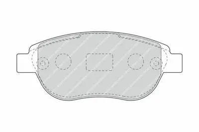 FERODO FDB5028 On Fren Balatası C3 Iı C4 Xsara P1007 P207 P307 Doblo 2006> E172284