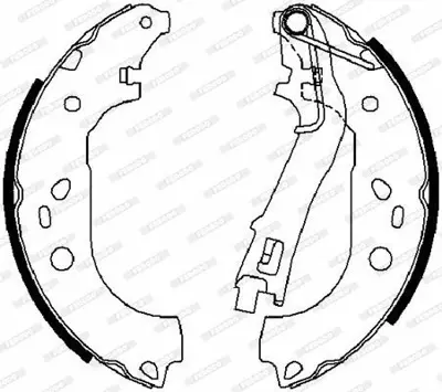 FERODO FSB4015 Arka Fren Balatası (Pabuclu) Grande Punto Lınea Fıorıno 1,3jtd Multıjet Grande Punto Lınea 1,4 8v 06 - 07corsa D Nemo Bıpper 1,4hdı 1605108