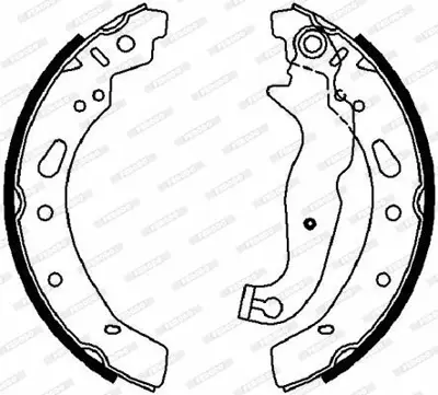 FERODO FSB4018 Arka Fren Balatası (Pabuc) Ford Ka Mazda Iı 1,2 - 1,3 08  > Panda Fıat 500 1,2 - 1,3 Jtd 07> 77362615