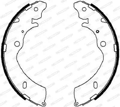 FERODO FSB4023 Fren Balatası Arka Kampana Pabuc Isuzu D-Max 02-12 8973026351