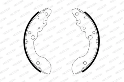 FERODO FSB579 Arka Fren Balatası Pabuc Vıtara Cabrıo X90 1.6 96> 5320060A51