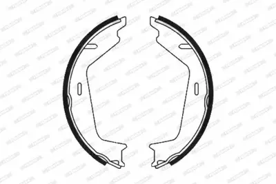 FERODO FSB645 Arka El Fren Pabuc Balata Volvo S60 (01 4,10) S80 98>06>v70 97>00>07>xc70 02> Xc90 02> (178x25) 272398