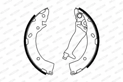 FERODO FSB678 Arka Fren Balatası Kampana Tıp Pabuc Hyundaı Getz 2002> 583503XA00, 58350H9A00