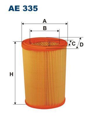 FILTRON AE 335 Hava Filitresi 1444A5, 1444VA, 1444A6, 1445A5, 144406, E147002