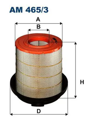 FILTRON AM 465/3 Hava Filitresi Dış Mb Atego Iı Axor Iı Axor Econıc Om 904 Serı Om 906 Serı 9804--13 A0040947404