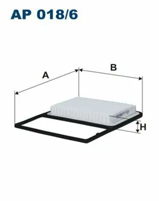 FILTRON AP 018/6 Hava Filtresi Daıhatsu Terıos 1.5 Vvti 06 Materıa 1.5 07 Sırıon 1.5 08 17801B1010