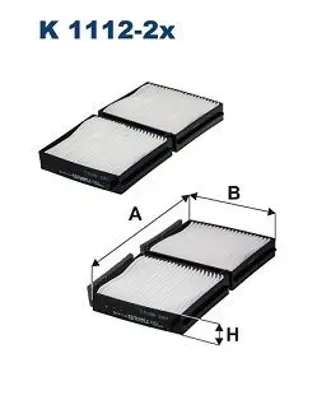 FILTRON K 1112-2x Polen Filitresi Mazda Famılıa 323 9802 626 9702 GE6T61J6X