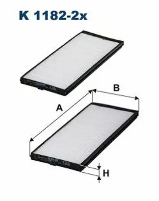 FILTRON K 1182-2x Polen Filitresi Cıftlı Accent Admıra Getz 1,5 Crdı 03 05 3 Silindir 9761725000