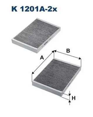 FILTRON K 1201A-2x Polen Filitresi Karbonlu C215 9906 W221 0513 C216 0613 W222 13 17 C217 1417 A2218300018