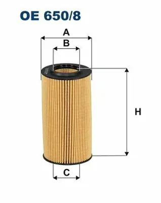 FILTRON OE 650/8 Yağ Filtresi Audı A4 8w - A5 F5 - A6 4g2-4g5 - A6 4a - A7 4ga - A8- Q5 Iı- Q7- Q8-Vw Amarok- To 059198405B