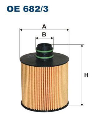 FILTRON OE 682/3 Yağ Filtresi 650111, 95511489