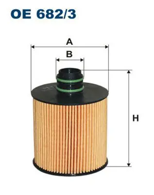 FILTRON OE 682/3 Yağ Filtresi 650111, 95511489