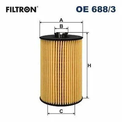 FILTRON OE 688/3 Yag Filitresi Golf Vıı Passat A3 Iıı Octavıa 1,6 2,0 Crafter 17 Man Tge 16 03N115562