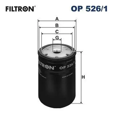FILTRON OP 526/1 Yag Filitresi Caddy Golf Jetta Passat Polo Bora T5 Lt28 35 Lt40 55 Ibıza Leon Toledo Octavıa 06A115561B