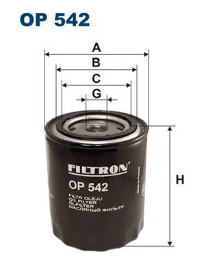 FILTRON OP 542 Yağ Filitresi 83EM6714BA