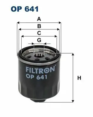FILTRON OP 641 Yağ Filtresi Polo-Golf Iıı-Caddy-Bora-Octavıa-Fabıa-Felıca-Toledo-Leon- Ibıza-Cordoba-Altea-Altea Xl V 030115561AB