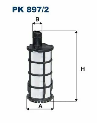 FILTRON PK 897/2 Yakıt Filitresi Mercedes Actros Mp4-Mp5 11> Antos 12> Arocs 13> Atego 3 13> Om936-934 A9360900551