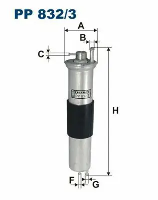 FILTRON PP 832/3 Yakıt Filitresi Bmw E46 M52 M54 13327512019