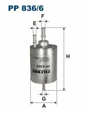 FILTRON PP 836/6 Yakıt Filitresi 4F0201511E