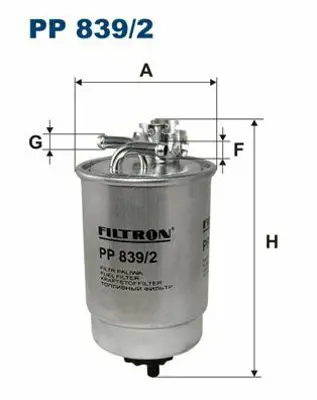 FILTRON PP 839/2 Yakıt Filitresi 6N0127401C