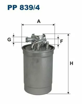 FILTRON PP 839/4 Yakıt Filitresi (Mazot) Passat A4 A6 Superb 2,5tdı Afb Ake Akn Aym Bau Bcz Bdg Bdh Bfc 9708 057127435D