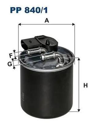 FILTRON PP 840/1 Yakıt Filtresi Sprınter 210-213-216-219-310-313-316-319-413-416-419-510-513-516-519 06 Vıto 10 A6510903152