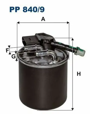 FILTRON PP 840/9 Yakıt Filtresi Mercedes C Serisi W204-S204 C180-C200-C220-C250-Cls C218 -E Serisi W212 -S Serisi 6510901252, 6510901652, 6510902852, A6510901252, A6510901652, A6510902852, 16400HG00B, 16400HG00A, A651090165205, A651090165239