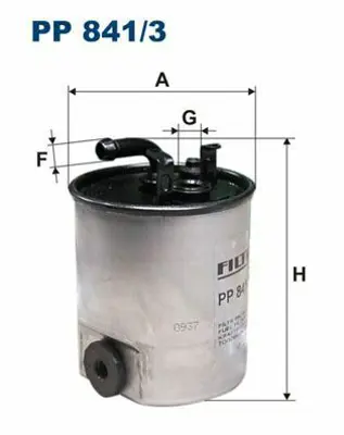 FILTRON PP 841/3 Yakıt Filtresi Sprınter-Vıto-Vaneo-Mercedes A Serisi V A6110920101