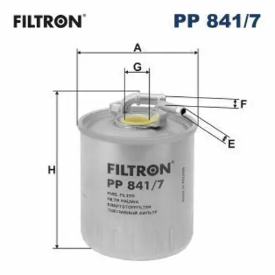 FILTRON PP 841/7 Yakıt Filitresi W204 0714 C219 0510 W164 0511 W463 06 Vıano W639 03 Vıto W639 03 Sprınter 0609 A6420920101