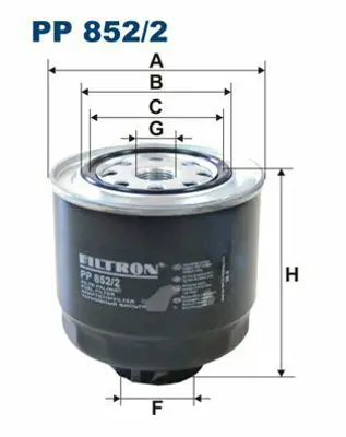 FILTRON PP 852/2 Mazot Filitresi Mıtsubıshı L200 2,5 Dıd 2006 1770A012