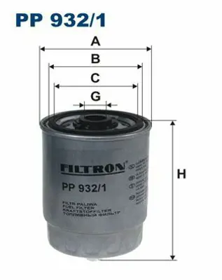 FILTRON PP 932/1 Yakıt Filtresi Volvo S60 2.4d 2001-2010 S80 01-06 V70 Iı 2.4d 01-07 Xc70 02-07 Xc90 05-14 31261191