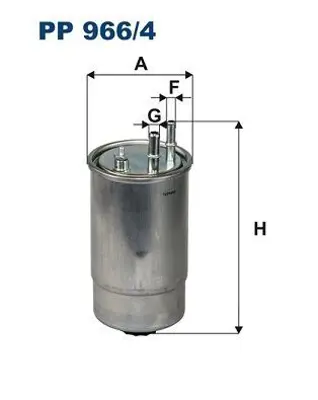FILTRON PP 966/4 Yakıt Filitresi 1614157280, 77367412
