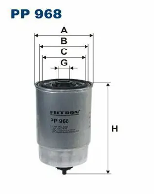 FILTRON PP 968 Yakıt Filtresi Boxer 2.0hdı-2.8hdı 00 Ducato 2.0jtd-2.8jtd 00-02 Jumper 2.0hdı-2.2hdı Doblo 1.9 46797378